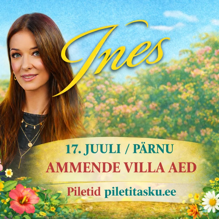 Ines annab Pärnus 17. juulil suveõhtu kontserdi