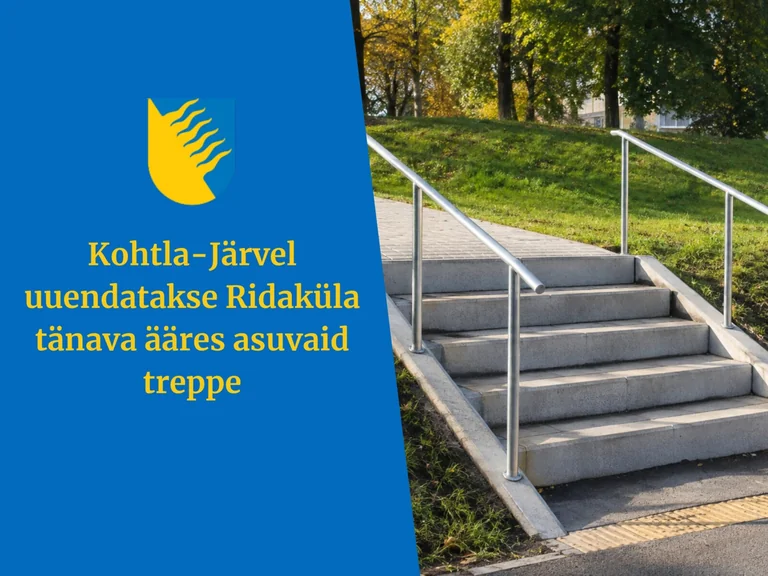 Kohtla-Järve jalakäijate trepid muutuvad turvalisemaks