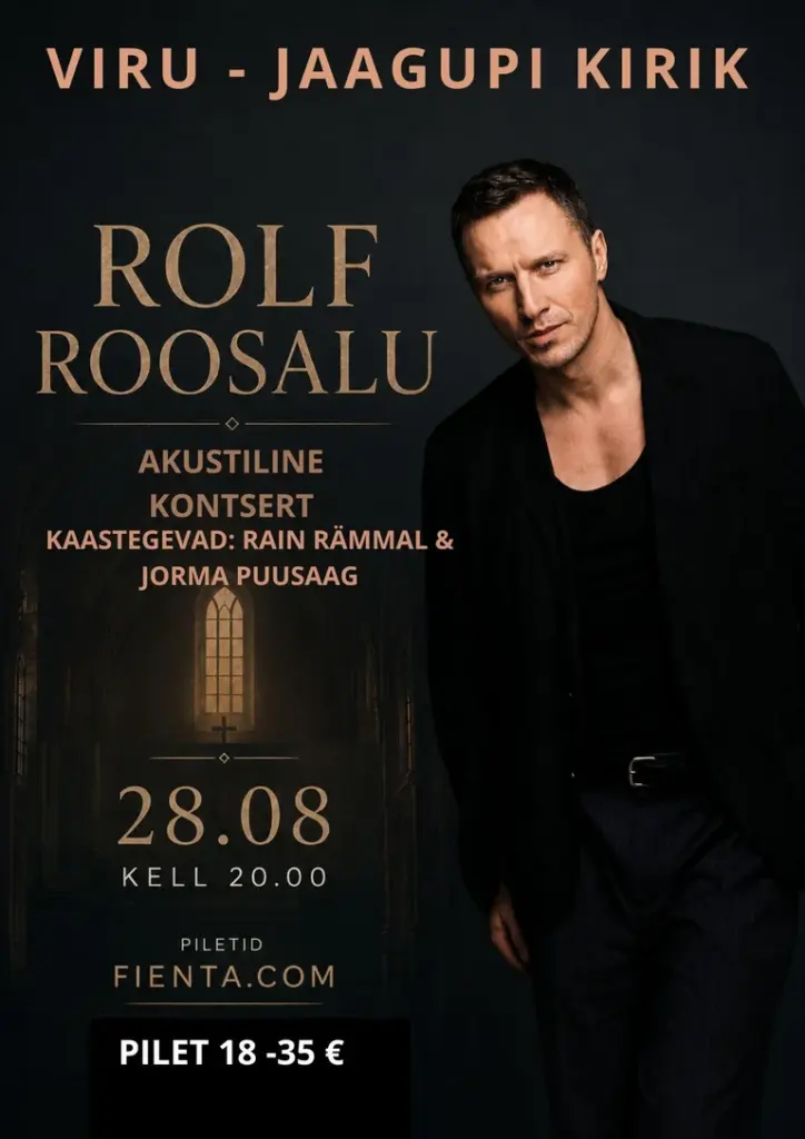 Rolf Roosalu akustiline kontsert Viru-Jaagupis 28. augustil: key details