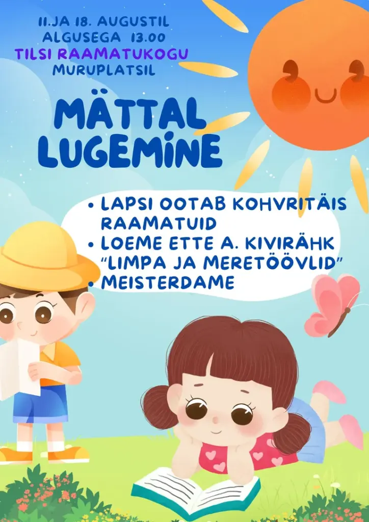 Tilsi „Mättal lugemine“ kutsub lapsed 18. augustil murule